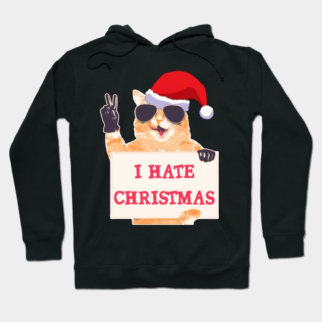 I Hate Christmas Hoodie by Shelie Senpai